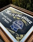 画像4: VINTAGE 1984 PABST BLUE RIBBON BEER“THIS IS THE PLACE”PUB MIRROR