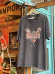 画像1: 90s HARLEY DAVIDSON CAPE COD VTG T-SHIRT FADE BLACK XL