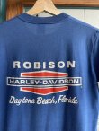 画像6: 80s HARLEY DAVIDSON RIDE FREE OFFICIAL VTG T-SHIRT BLUE M