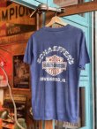 画像2: 1982 HARLEY DAVIDSON MOTORCYCLE FOR THE PEOPLE BY THE PEOPLE VTG T-SHIRT NAVY L