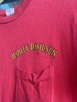 画像5: 80s HARLEY DAVIDSON CITRUS HEIGHT OFFICIAL VTG POCKET T-SHIRT RED S