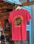 画像2: 80s HARLEY DAVIDSON CITRUS HEIGHT OFFICIAL VTG POCKET T-SHIRT RED S