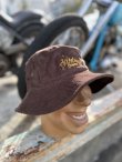 画像2: SIXHELMETS CHOPPERS LOGO CORDUROY BUCKET HAT BROWN DRAWN BY BOULEVARD FEVER ART