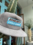 画像2: SIXHELMETS CYCLE EQUIP CORDUROY CAP GRAY×TURQUOISE BLUE