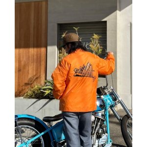 画像: SIXHELMETS CHOPPERS BOA COACH JACKET ORANGE DRAWN BY HOODOO MAN