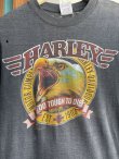 画像4: 1987 HARLEY DAVIDSON TOO TOUGH TO DIE VTG T-SHIRT FADE BALCK M