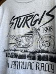 画像9: 1998 STURGIS 58TH ANNUAL RALLY SHOVELHEAD VTG T-SHIRT WHITE L