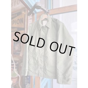 画像: 70s USN A-2 DECK JACKET KHAKI GREEN (3)