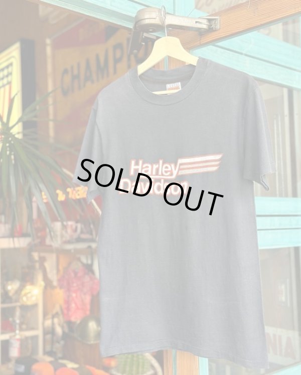 画像1: VINTAGE 80s HARLEY DAVIDSON OAK LAWN T-SHIRT M