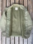 画像7: 80s USN A-2 DECK JACKET KHAKI GREEN L (12)