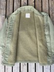 画像8: 80s USN A-2 DECK JACKET KHAKI GREEN XL (19)