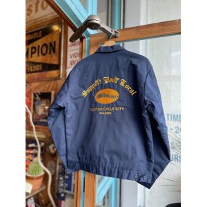 画像: SIXHELMETS CHOPPERS “SUPPORT YOUR LOCAL” EMBROILED WORK JACKET NAVY S