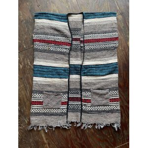 画像: VINTAGE 70s MEXICAN RUG VEST (8)