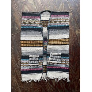 画像: VINTAGE 70s MEXICAN RUG VEST (6)