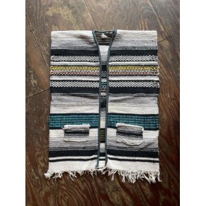 画像: VINTAGE 70s MEXICAN RUG VEST (9)