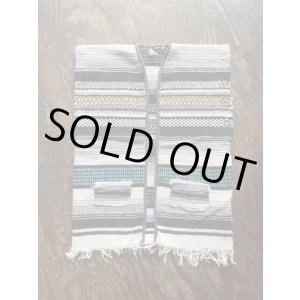 画像: VINTAGE 70s MEXICAN RUG VEST (9)