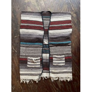 画像: VINTAGE 70s MEXICAN RUG VEST (10)