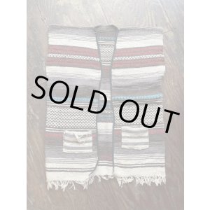 画像: VINTAGE 70s MEXICAN RUG VEST (10)
