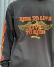 画像3: SIXHELMETS CHOPPERS “LIVE TO RIDE RIDE TO LIVE FLAME L/S T-SHIRT BLACK