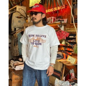 画像: SIXHELMETS CHOPPERS “LIVE TO RIDE RIDE TO LIVE T-SHIRT WHITE