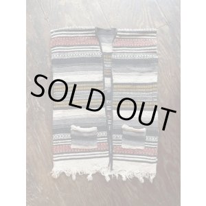 画像: VINTAGE 70s MEXICAN RUG VEST (11)