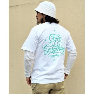 画像: SIXHELMETS“STYLE IS EVERYTHING”T-SHIRT WHITE DRAWN BY GRIMB