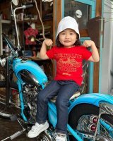 画像: SIXHELMETS CHOPPERS “LIVE TO RIDE RIDE TO LIVE” T-SHIRT KIDS SIZE RED