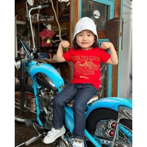 画像: SIXHELMETS CHOPPERS “LIVE TO RIDE RIDE TO LIVE” T-SHIRT KIDS SIZE RED