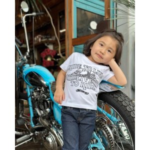 画像: SIXHELMETS CHOPPERS “LIVE TO RIDE RIDE TO LIVE” T-SHIRT KIDS SIZE WHITE