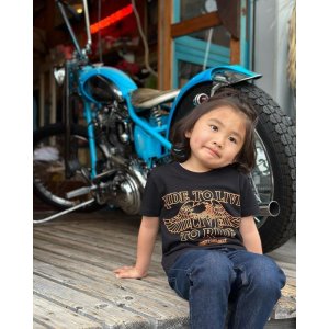 画像: SIXHELMETS CHOPPERS “LIVE TO RIDE RIDE TO LIVE” T-SHIRT KIDS SIZE BLACK