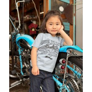 画像: SIXHELMETS CHOPPERS “LIVE TO RIDE RIDE TO LIVE” T-SHIRT KIDS SIZE SAXE