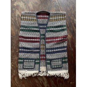 画像: VINTAGE 70s MEXICAN RUG VEST (17)