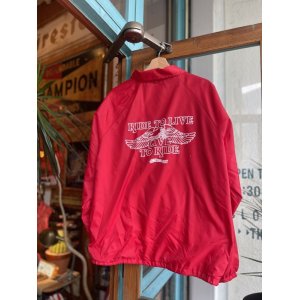 画像: SIXHELMETS CHOPPERS “LIVE TO RIDE RIDE TO LIVE” VTG COACH JACKET RED XL