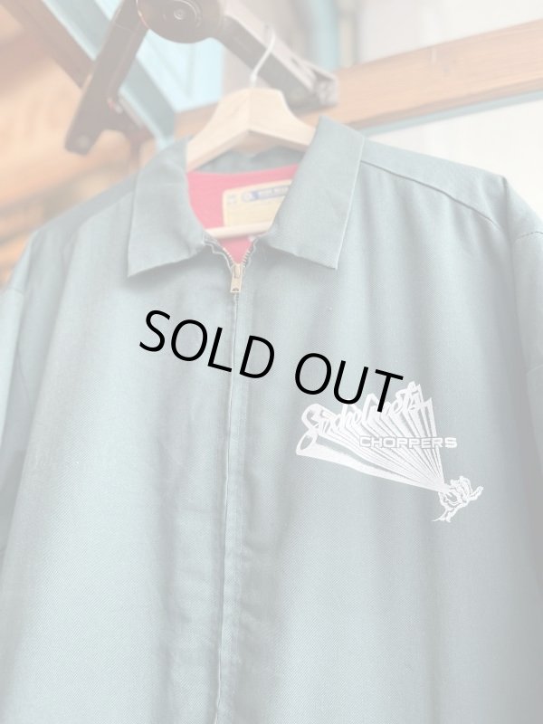 画像4: SIXHELMETS CHOPPERS DRAWN BY HOODOOMAN VTG WORK JACKET GREEN M