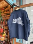 画像1: SIXHELMETS CHOPPERS DRAWN BY HOODOOMAN VTG WORK JACKET NAVY M