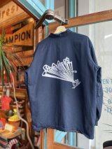 画像: SIXHELMETS CHOPPERS DRAWN BY HOODOOMAN VTG WORK JACKET NAVY M