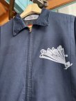 画像4: SIXHELMETS CHOPPERS DRAWN BY HOODOOMAN VTG WORK JACKET NAVY M