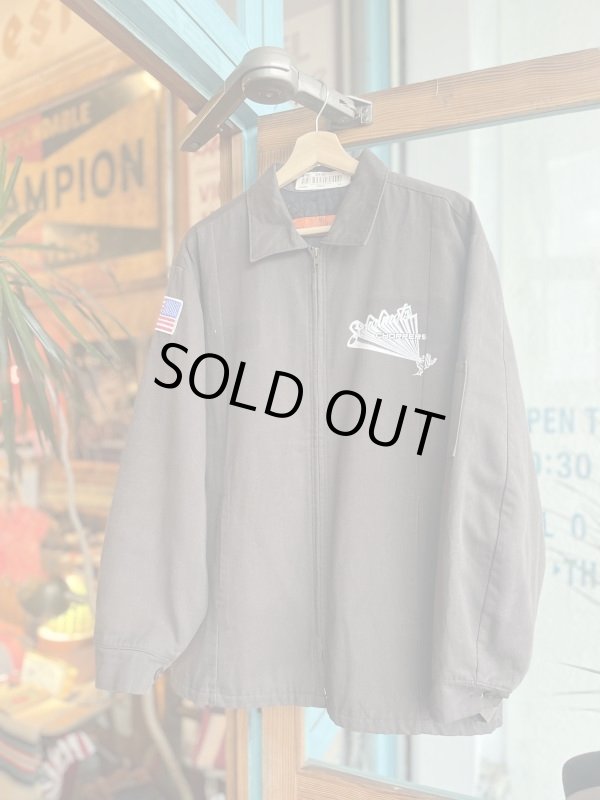 画像2: SIXHELMETS CHOPPERS DRAWN BY HOODOOMAN VTG WORK JACKET BROWN M