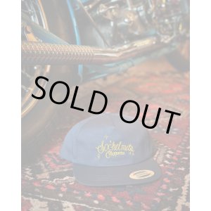 画像: SIXHELMETS CHOPPERS CAP DRAWN BY BOULEVARD FEVER ART NAVY×GOLD