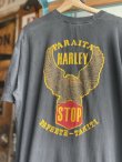 画像2: 90s HARLEY DAVIDSON PARAITA PAPEETE TAHITI VTG T-SHIRT BLACK 