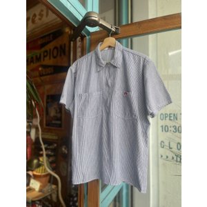 画像: BEN DAVIS HALF ZIP WORK SHIRT HICKORY M