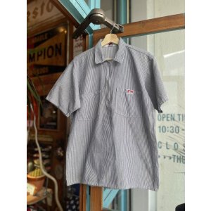 画像: BEN DAVIS HALF ZIP WORK SHIRT HICKORY M