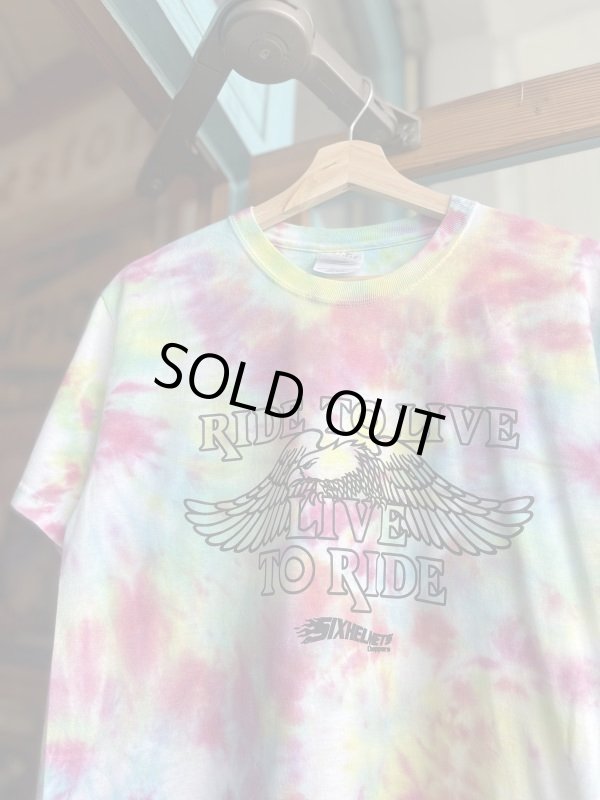 画像2: SIXHELMETS  LIVE TO RIDE RIDE TO LIVE TIE DYE T-SHIRT S