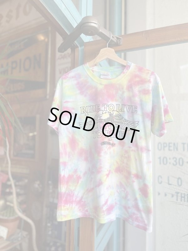 画像1: SIXHELMETS  LIVE TO RIDE RIDE TO LIVE TIE DYE T-SHIRT S