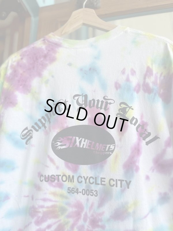 画像4: SIXHELMETS  LIVE TO RIDE RIDE TO LIVE TIE DYE T-SHIRT L