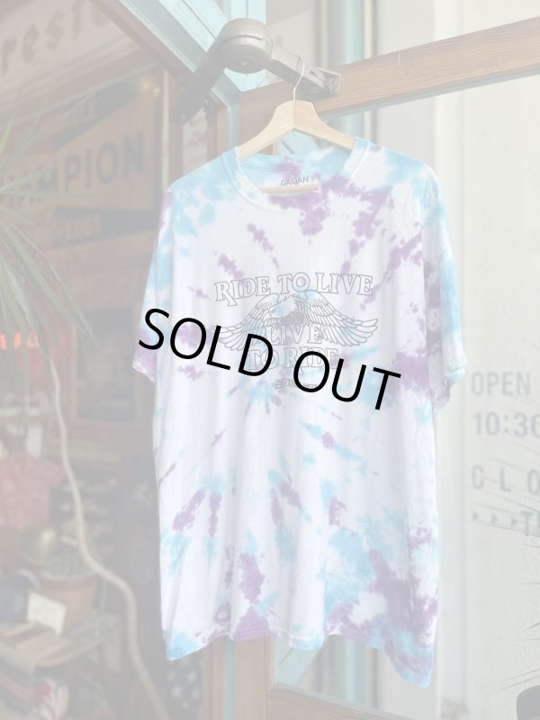 画像1: SIXHELMETS  LIVE TO RIDE RIDE TO LIVE TIE DYE T-SHIRT XL