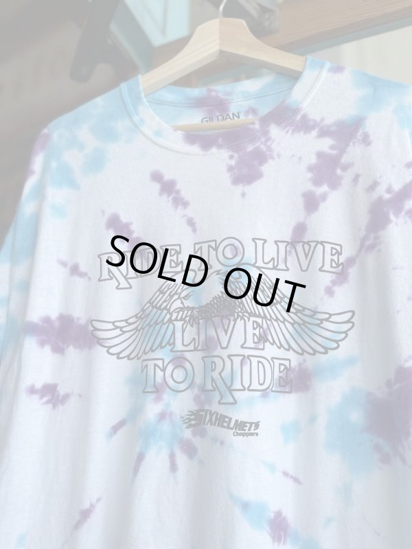 画像2: SIXHELMETS  LIVE TO RIDE RIDE TO LIVE TIE DYE T-SHIRT XL