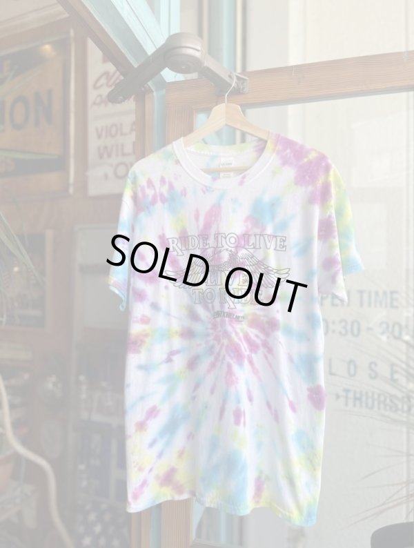 画像1: SIXHELMETS  LIVE TO RIDE RIDE TO LIVE TIE DYE T-SHIRT L