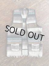 画像: VINTAGE 60-70s MEXICAN RUG CUSTOMISED VEST (8)