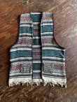 画像1: VINTAGE 60-70s MEXICAN RUG CUSTOMISED VEST (6)